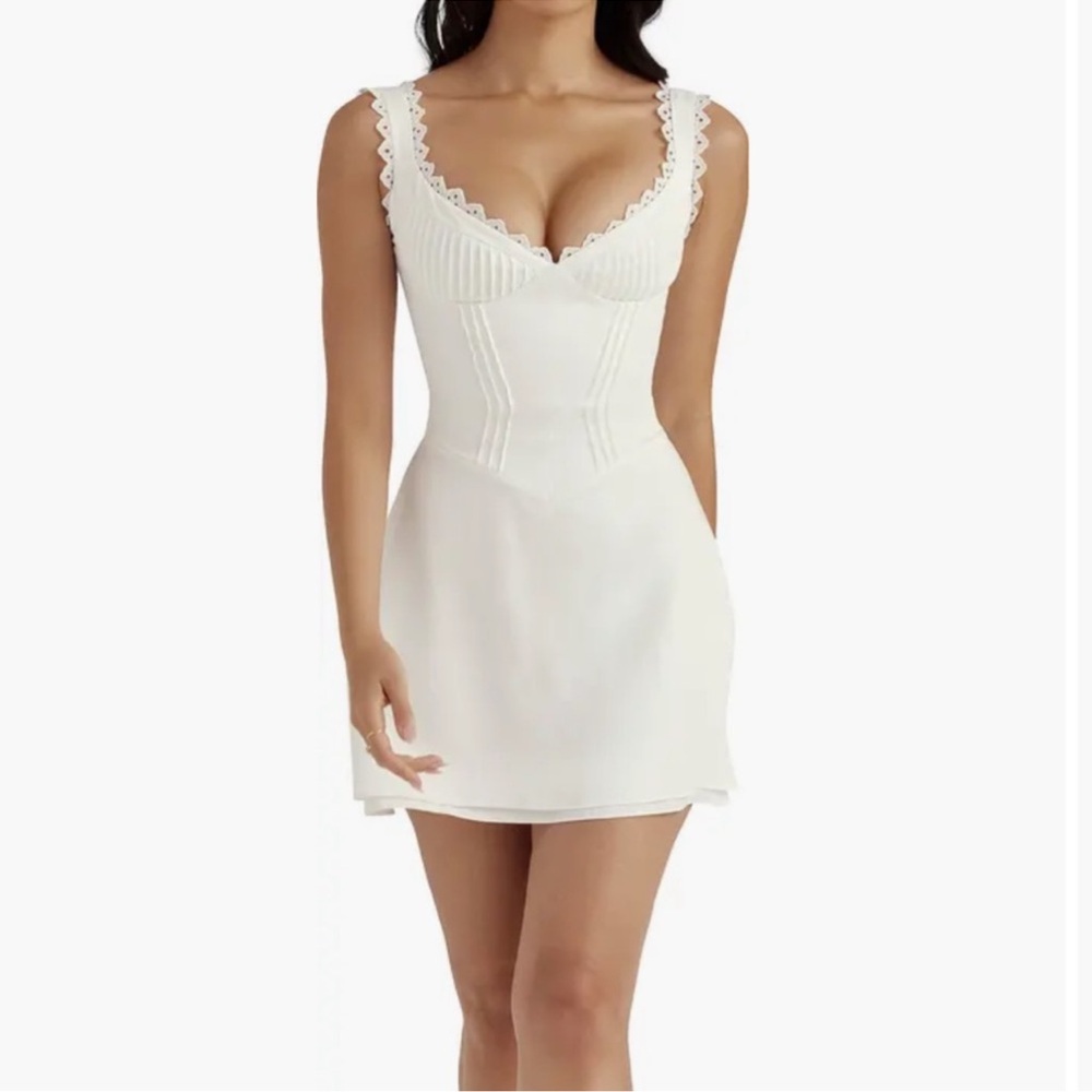 House of CB White Corset Dress